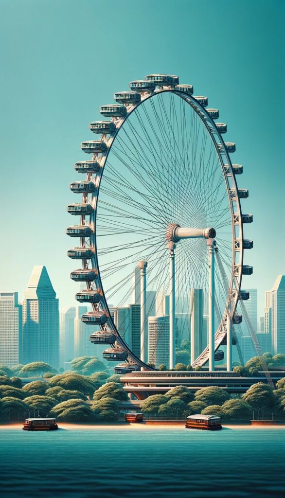 Singapore flyer is the best tourist place in Singapore.